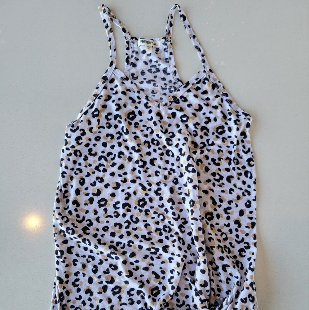 Miken Animal Print Swim Cover Up Dress SIZE MEDIUM